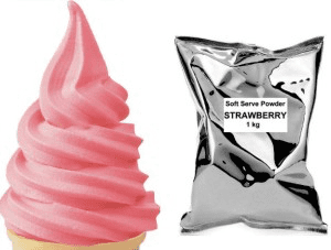 ice cream powder mix strawberry